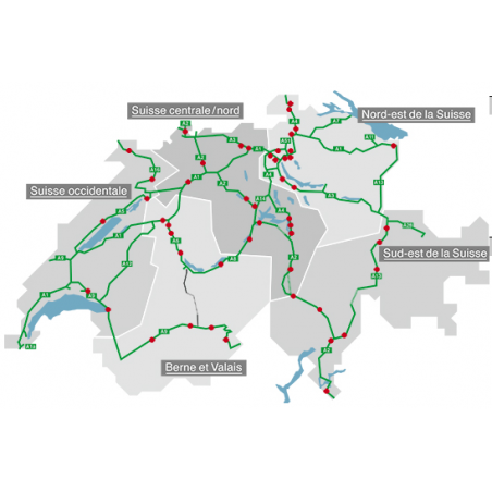 Mapa autostrad i dróg w Austrii