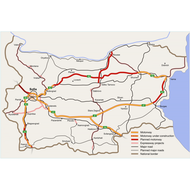 mapa płatnych dróg bułgaria winieta roczna