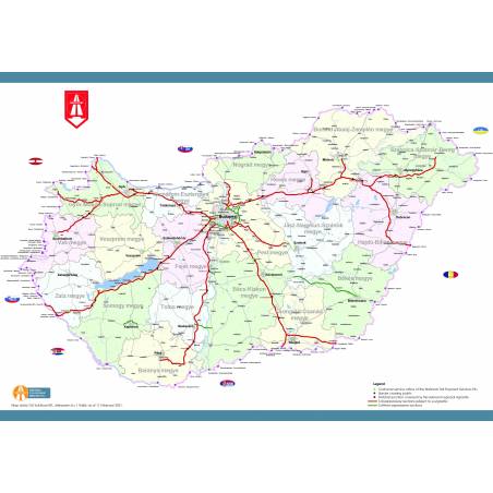 Węgry, mapa płatnych dróg, winiety