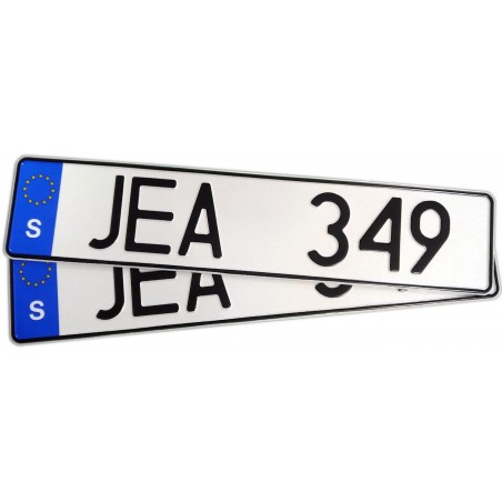 Sweden license plate