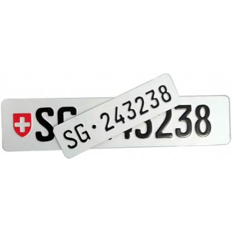 Switzerland registration plates