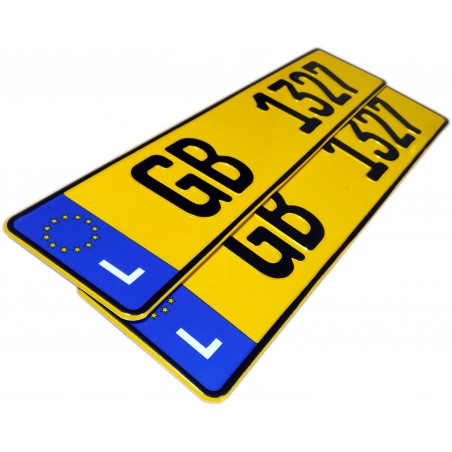 Luxembourg license plates