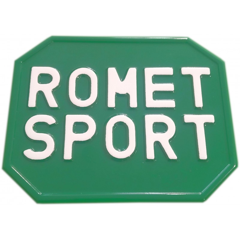 romet sport zielona tablica rejestracyjna ścięte rogi
