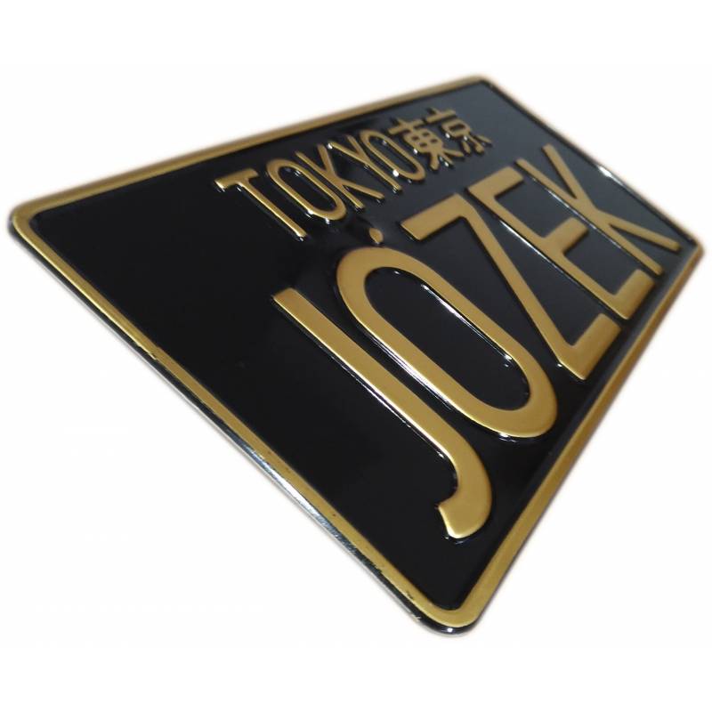 Czarna tablica rejestracyjna w formacie USA, JDM - TOKYO