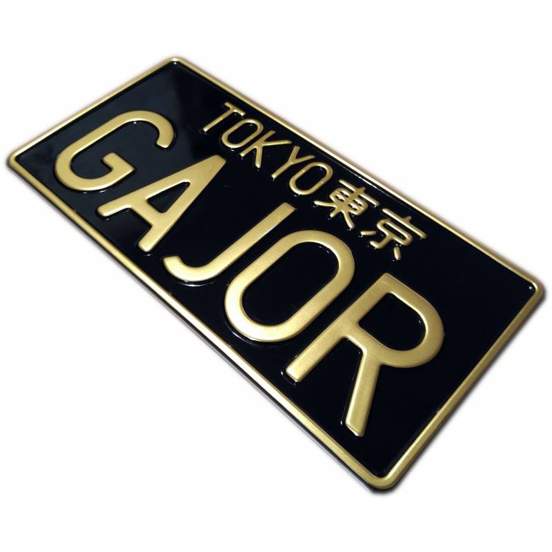 Czarna tablica rejestracyjna w formacie USA, JDM - TOKYO