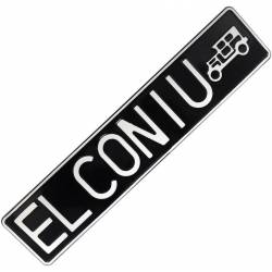 Stara polska, czarna tablica rejestracyjna - 1