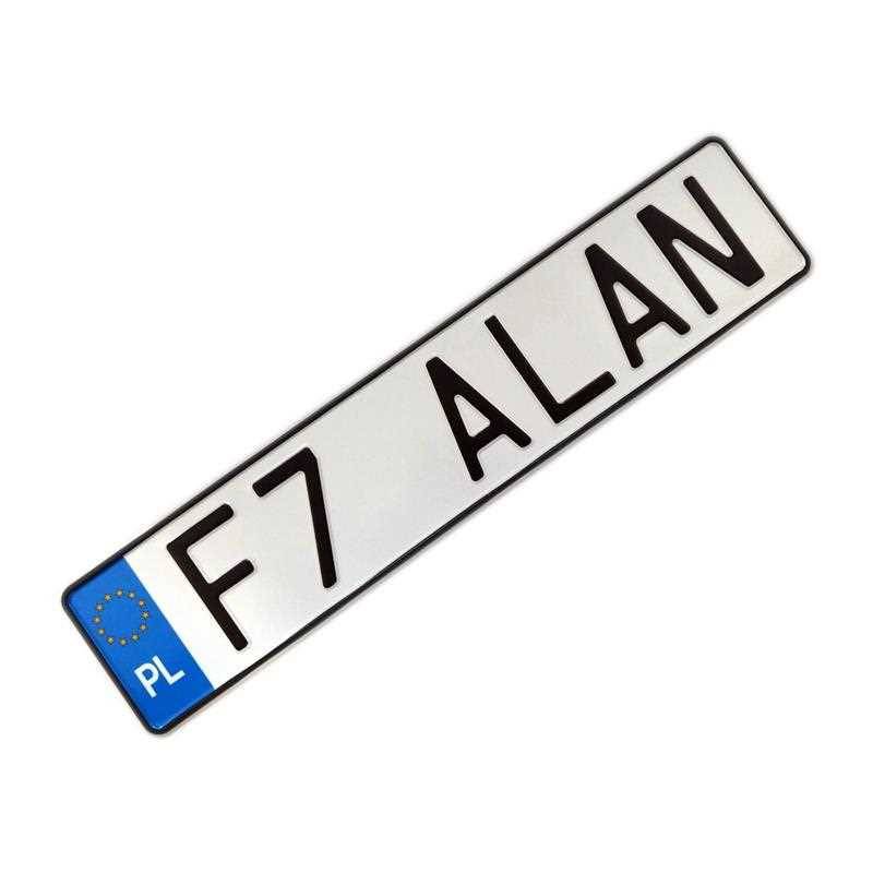 Polska kolekcjonerska tablica rejestracyjna