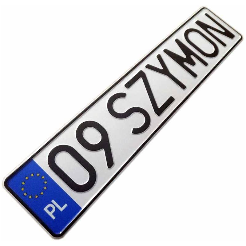 Polska kolekcjonerska tablica rejestracyjna