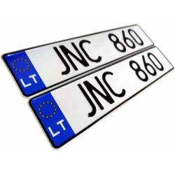 LT, Litwa, litewskie tablice rejestracyjne