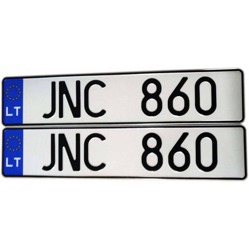 LT, Litwa, litewskie tablice rejestracyjne