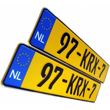 NL, holenderskie tablice rejestracyjne