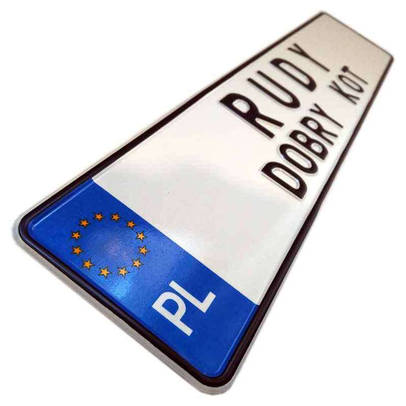 Mobilna myjnia, tablica rejestracyjna, polska tablica rejestracyjna, dwurzędowa tablica rejestracyjna