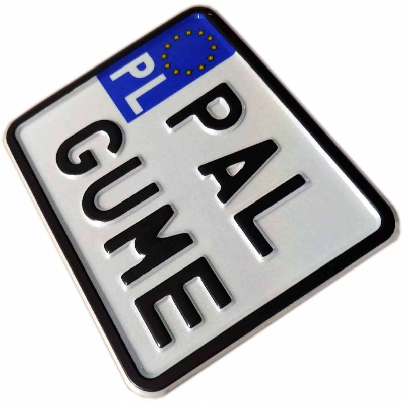 Polska rejestracyjna tablica do skutera, motorynki, roweru - 8